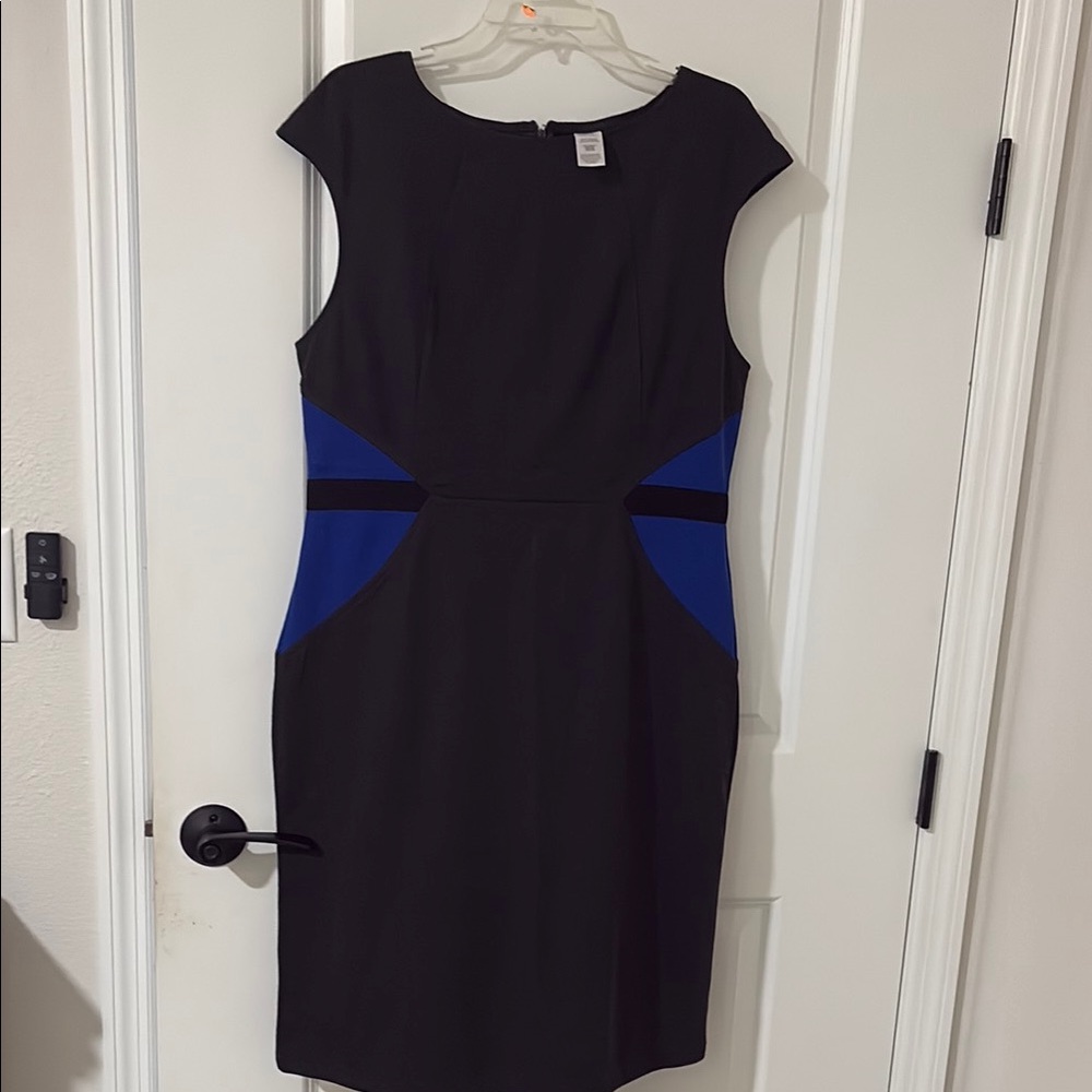 Elegant Black and Blue Women's Dress